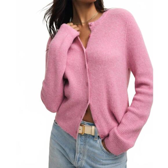 NEW Z SUPPLY medina cozy rib cardigan in pink crush - Picture 3 of 7
